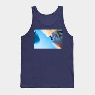 Conveying the pace and madness of big city life high-rise buildings spinning Tank Top